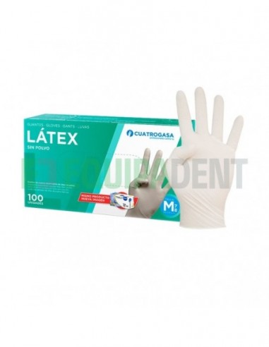 GUANTES LATEX SIN POLVO