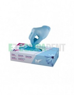 GUANTES NITRILO AZUL...