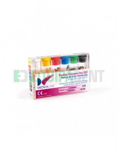 PUNTAS DE GUTTAPERCHA ISO MEDICALINE