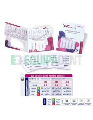 FRESAS DIAMANTE 836 CILINDRO CORTA...