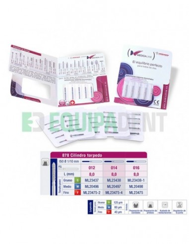 FRESAS DIAMANTE 878 CILINDRO TORPEDO...