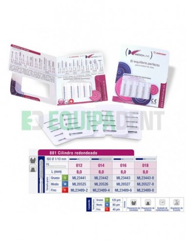 FRESAS DIAMANTE 881 CILINDRO...