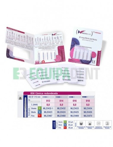 FRESAS DIAMANTE 856 CONICA REDONDEADA...