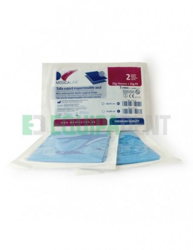 TALLAS ESTERILES AZULES 50X75