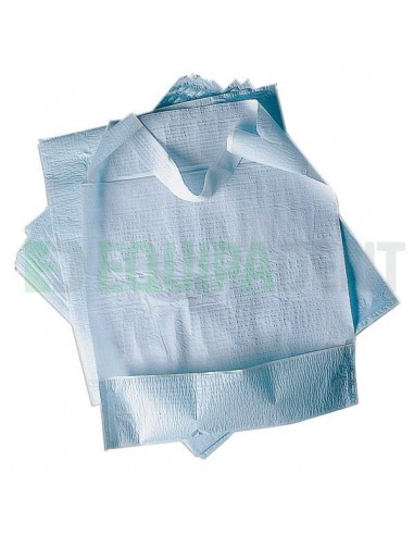 BABERO AZUL CON BOLSILLO