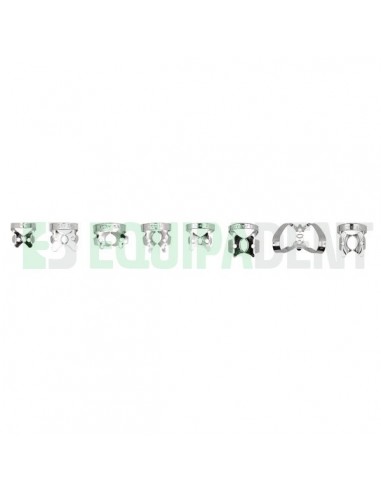 KIT 8 CLAMPS CON ALA IVORY